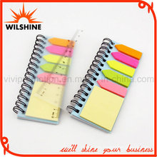 Spiral Polypropylene Cover Memo Pad with PP Ruler (SP317)